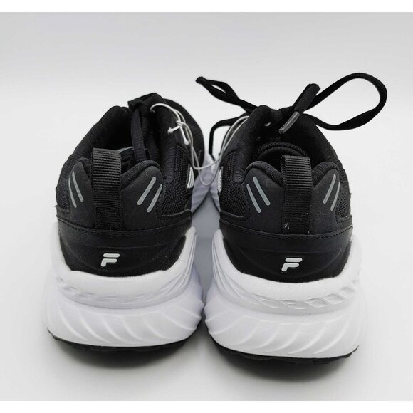 Fila Women's Memory Core Energized Running Shoes Black White Size 6 - Picture 4 of 9